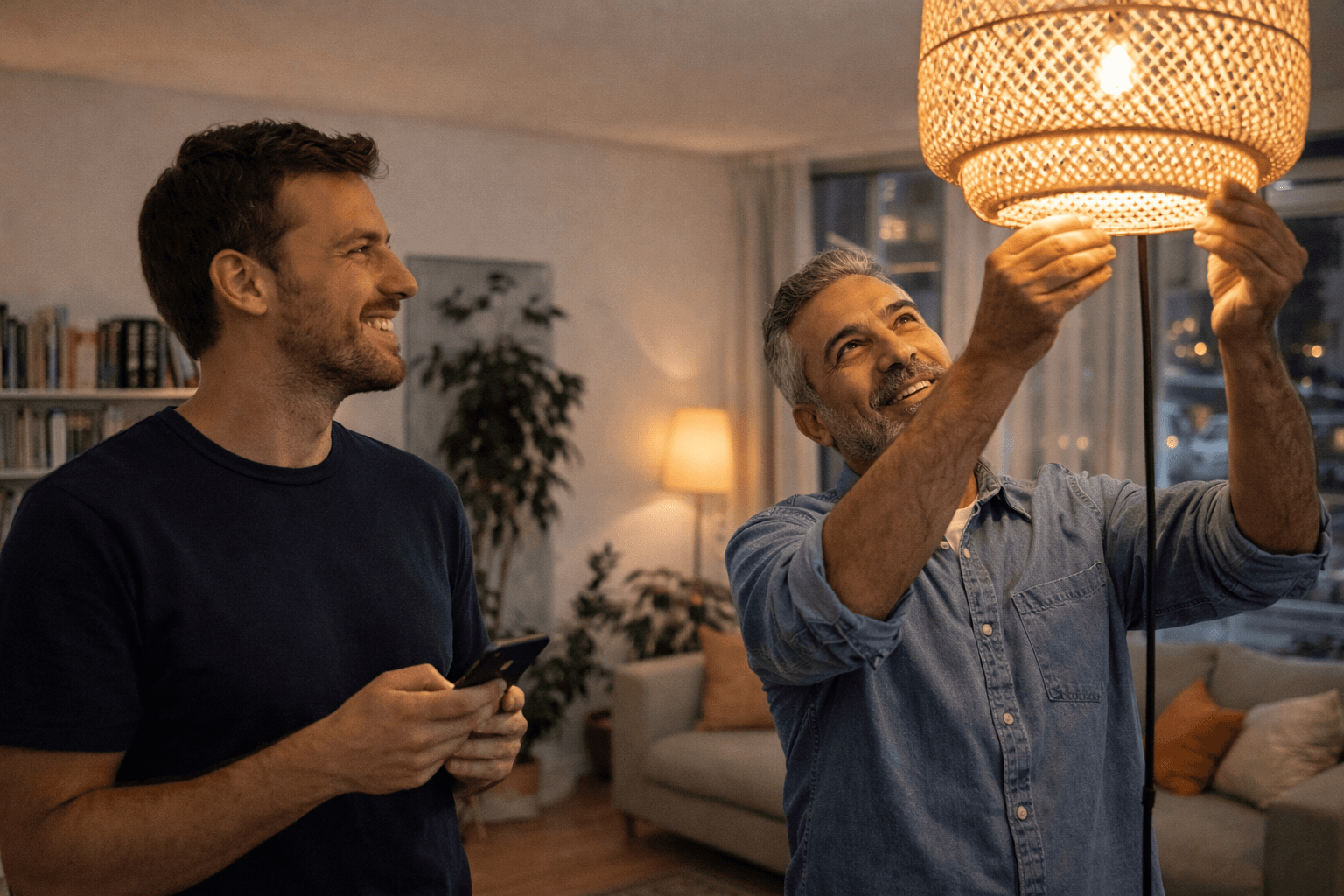 Tasker installing a lamp
